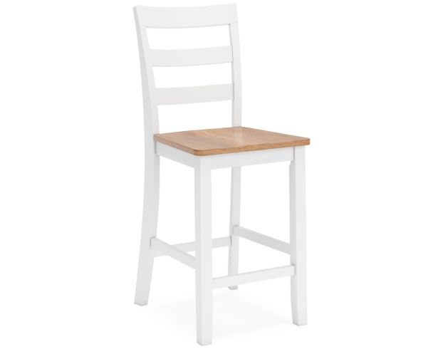 Ashley Furniture Industries In Gesthaven Natural/White Counter Stool large image number 2