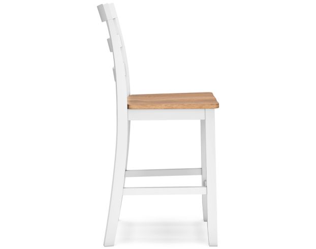 Ashley Furniture Industries In Gesthaven Natural/White Counter Stool large image number 3