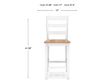 Ashley Furniture Industries In Gesthaven Natural/White Counter Stool small image number 9