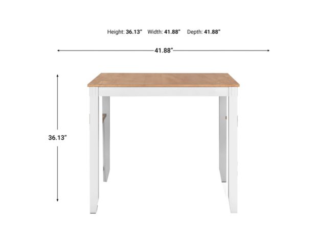 Ashley Furniture Industries In Gesthaven Natural/White 5-Piece Counter Set large image number 13