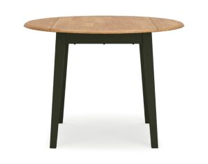 Ashley Furniture Industries In Gesthaven Natural/Green Drop-Leaf Round Table