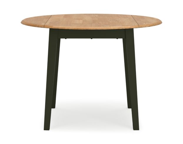 Ashley Furniture Industries In Gesthaven Natural/Green Drop-Leaf Round Table large image number 1