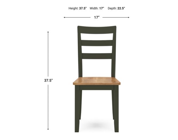 Ashley Furniture Industries In Gesthaven Natural/Green Dining Chair large image number 9