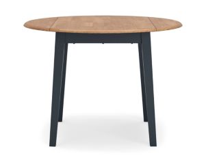 Ashley Furniture Industries In Gesthaven Natural/Blue Drop-Leaf Round Table