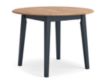 Ashley Furniture Industries In Gesthaven Natural/Blue Drop-Leaf Round Table small image number 2