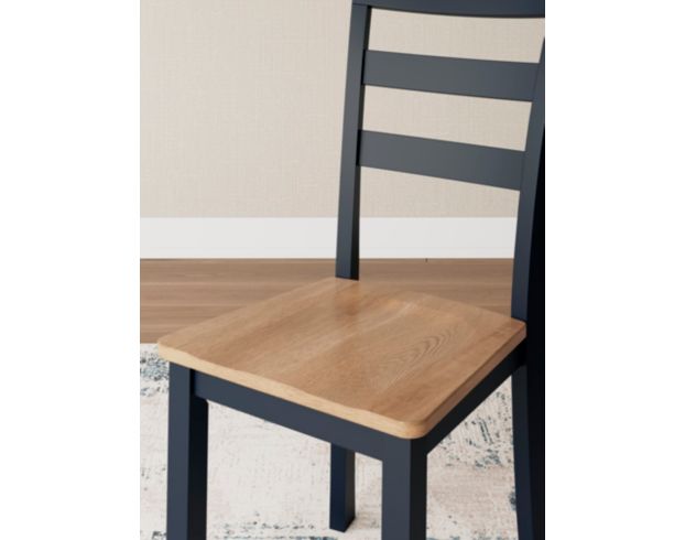 Ashley Furniture Industries In Gesthaven Natural/Blue Dining Chair large image number 7