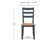 Ashley Furniture Industries In Gesthaven Natural/Blue Dining Chair small image number 9