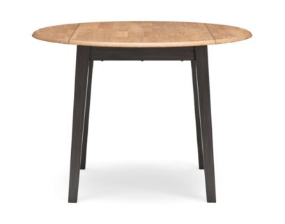 Ashley Furniture Industries In Gesthaven Natural/Brown Drop-Leaf Round Table