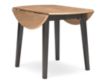 Ashley Furniture Industries In Gesthaven Natural/Brown Drop-Leaf Round Table small image number 3