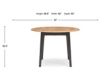 Ashley Furniture Industries In Gesthaven Natural/Brown Drop-Leaf Round Table small image number 7