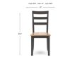 Ashley Furniture Industries In Gesthaven Natural/Brown Dining Chair small image number 9