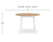 Ashley Furniture Industries In Gesthaven Natural/White Drop-Leaf Round Table small image number 7