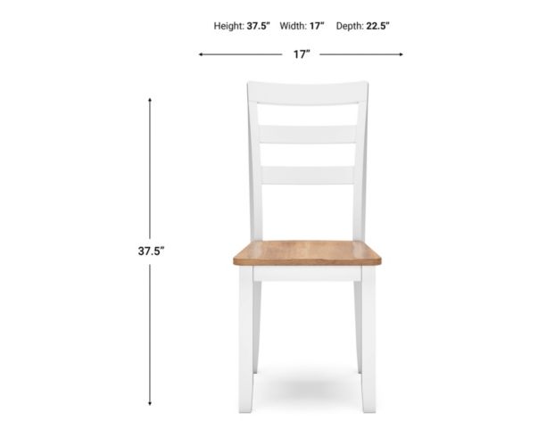 Ashley Furniture Industries In Gesthaven Natural/White Dining Chair large image number 9