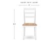 Ashley Furniture Industries In Gesthaven Natural/White Dining Chair small image number 9