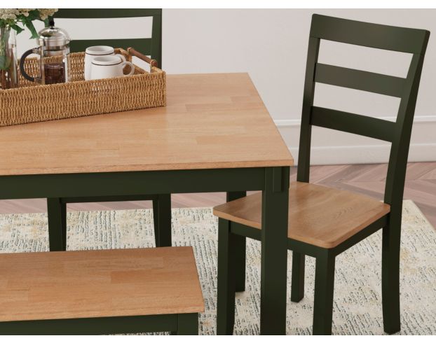 Ashley Furniture Industries In Gesthaven Natural/Green 6-Piece Dining Set large image number 3