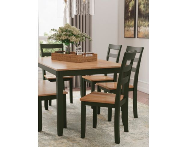 Ashley Furniture Industries In Gesthaven Natural/Green 6-Piece Dining Set large image number 5