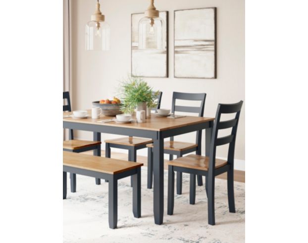 Ashley Furniture Industries In Gesthaven Blue 6-Piece Dining Set large image number 3