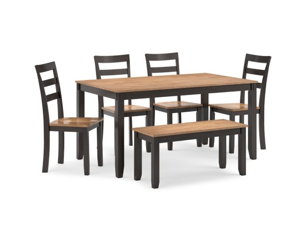 Ashley Furniture Industries In Gesthaven Natural/Brown 6-Piece Dining Set large image number 3