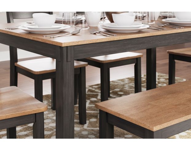 Ashley Furniture Industries In Gesthaven Natural/Brown 6-Piece Dining Set large image number 4