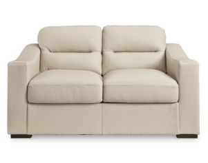 Ashley Furniture Industries In Treasure Trove Almond Leather Loveseat