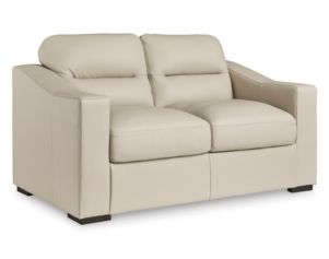 Ashley Furniture Industries In Treasure Trove Almond Leather Loveseat