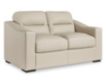 Ashley Furniture Industries In Treasure Trove Almond Leather Loveseat small image number 2