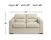 Ashley Furniture Industries In Treasure Trove Almond Leather Loveseat small image number 7