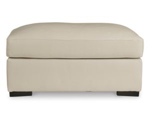 Ashley Furniture Industries In Treasure Trove Almond Leather Ottoman