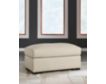 Ashley Furniture Industries In Treasure Trove Almond Leather Ottoman small image number 4