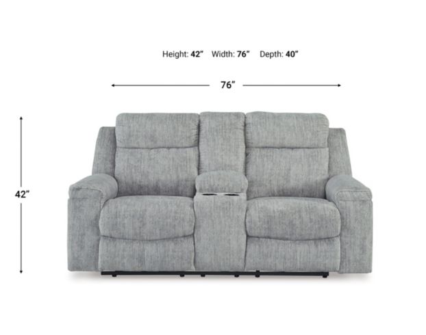 Ashley Furniture Industries In Buntington Reclining Loveseat with Console large image number 6