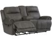 Ashley Austere Gray Reclining Loveseat with Console small image number 2