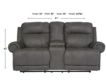 Ashley Austere Gray Reclining Loveseat with Console small image number 5