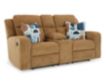 Ashley Furniture Industries In Kanlow Honey Reclining Loveseat with Console small image number 3