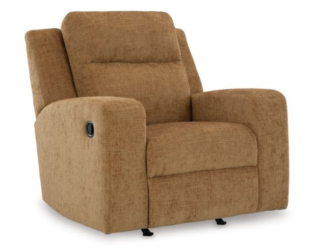 Ashley Furniture Industries In Kanlow Honey Rocker Recliner large image number 3