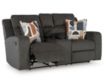 Ashley Furniture Industries In Kanlow Dusk Reclining Loveseat with Console small image number 3