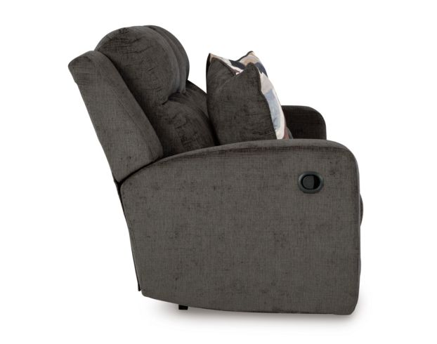 Ashley Furniture Industries In Kanlow Dusk Reclining Loveseat with Console large image number 5