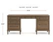 Ashley Furniture Industries In Roanhowe 68-Inch Desk small image number 7