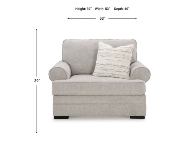 Ashley Furniture Industries In Eastonbridge Gray Chair and a Half large image number 8