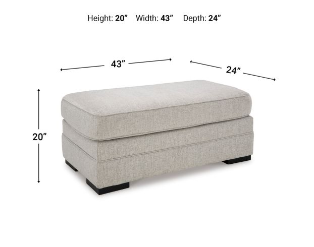 Ashley Furniture Industries In Eastonbridge Gray Ottoman large image number 6