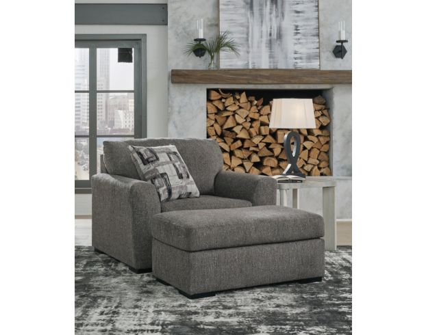 Ashley Furniture Industries In Gardiner Charcoal Gray Chair and a Half large image number 6