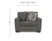 Ashley Furniture Industries In Gardiner Charcoal Gray Chair and a Half small image number 9