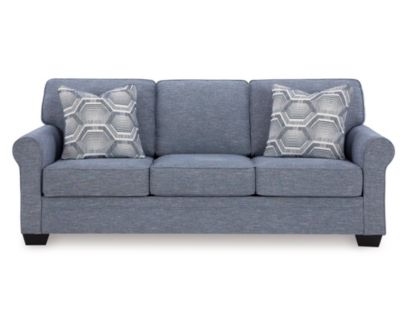 Ashley Furniture Industries In Carissa Manor Blue Sofa