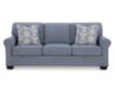 Ashley Furniture Industries In Carissa Manor Blue Sofa small image number 1