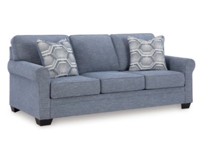 Ashley Furniture Industries In Carissa Manor Blue Sofa