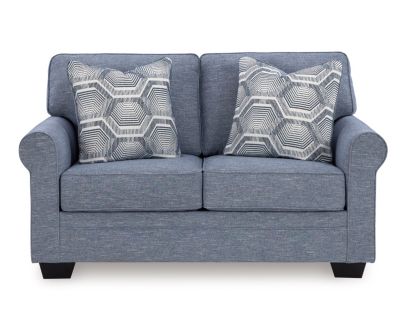 Ashley Furniture Industries In Carissa Manor Blue Loveseat