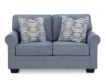 Ashley Furniture Industries In Carissa Manor Blue Loveseat small image number 1