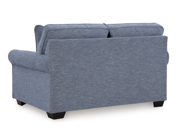 Ashley Furniture Industries In Carissa Manor Blue Loveseat large image number 4