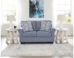 Ashley Furniture Industries In Carissa Manor Blue Loveseat small image number 5