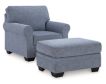 Ashley Furniture Industries In Carissa Manor Blue Chair small image number 3