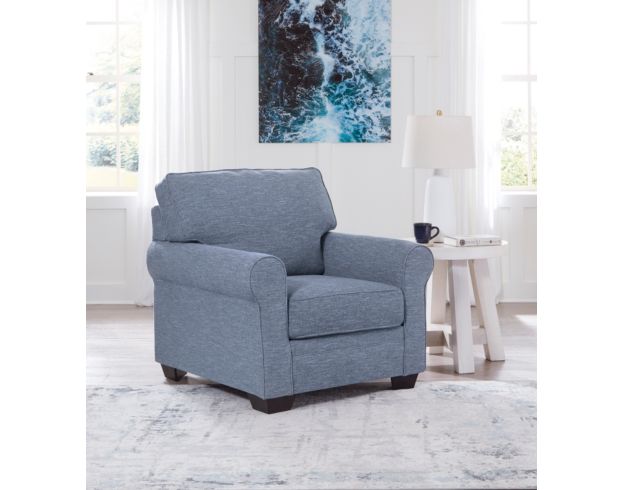 Ashley Furniture Industries In Carissa Manor Blue Chair large image number 6